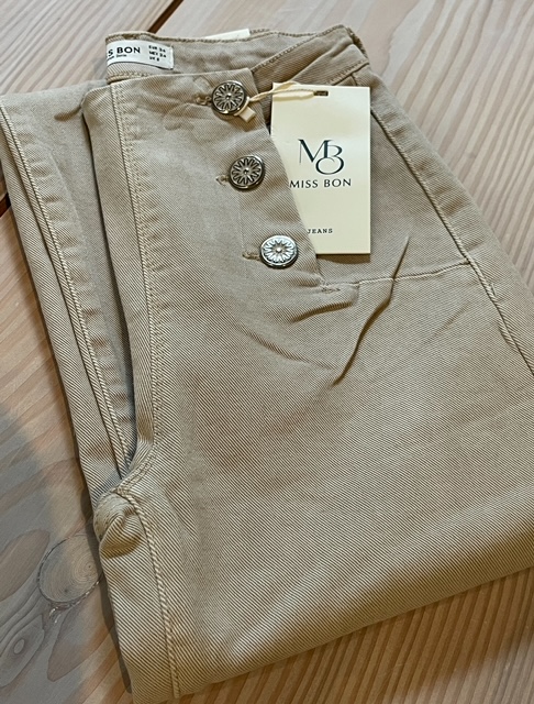 Miss Rohima Bon Miss Bon - jeans, beige - Hjerter Dame